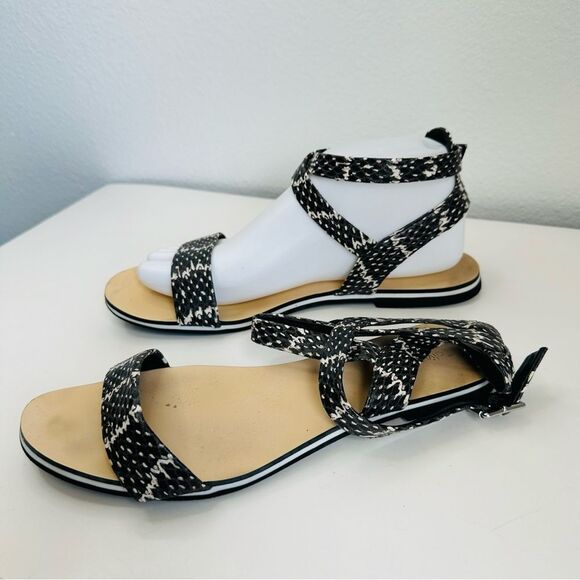 Calvin Klein Faux Snakeskin Sandals Size 8 - Picture 3 of 7